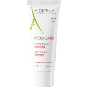 A Derma - Hydralba uv moisturizing light cream for combination skins spf20 40ml