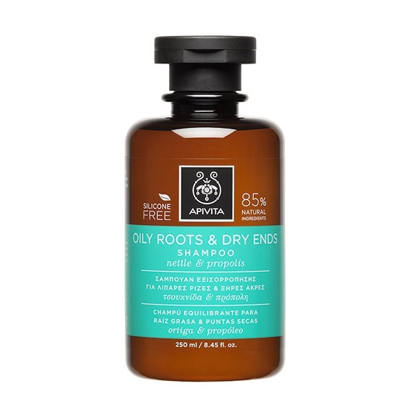 Apivita - Oily roots & dry ends shampoo 250ml