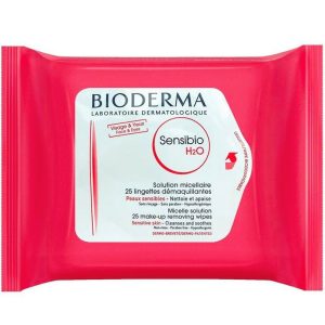 Bioderma - Sensibio h2o soft cleansing wipes 25un.