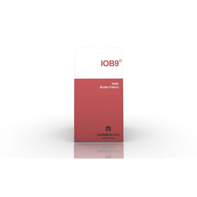 Cantabria Labs - Iob9 iodine and folic acid food supplement 30capsules