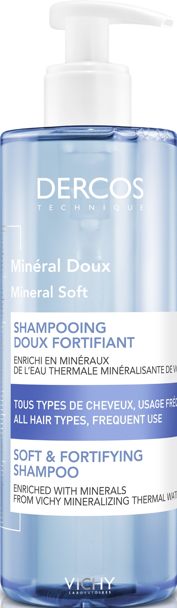 Dercos - Mineral soft fortifying shampoo frequent use 400ml