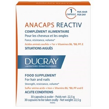 Ducray - Anacaps reactiv food suplement for reactional hair loss 30 capsules