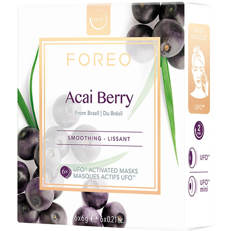 Foreo - Ufo activated masks farm to face collection acai berry 6x6g