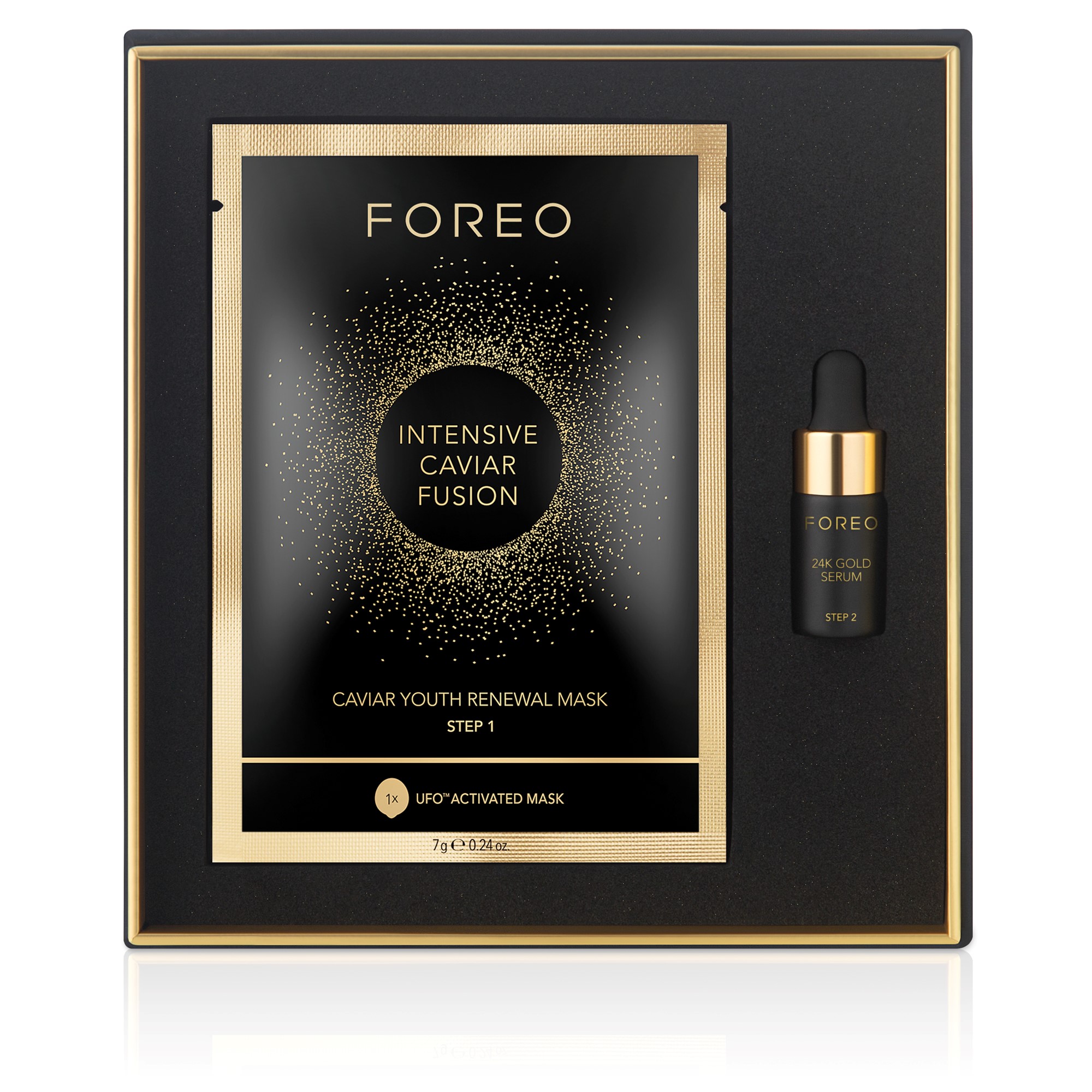 Foreo - Intensive caviar fusion ufo gold mask 1 un. + sérum 1x2ml