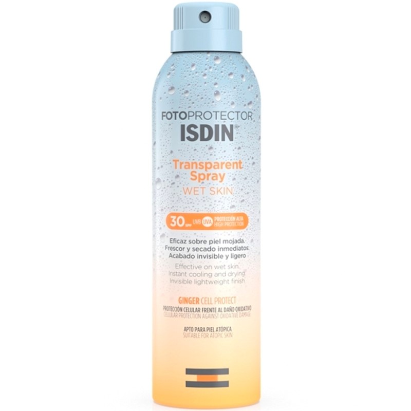 Isdin - Fotoprotector transparent spray spf30 wet skin for body 250ml