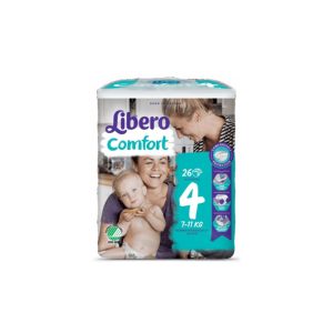 Libero - Diapers comfort 7-11kg, 26 units