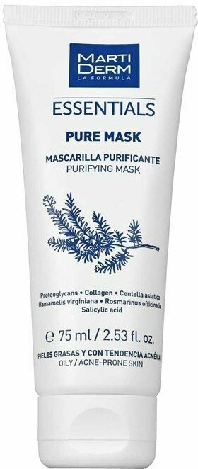 Martiderm - Pure mask cleansing and purifying mask for oily skins 75ml