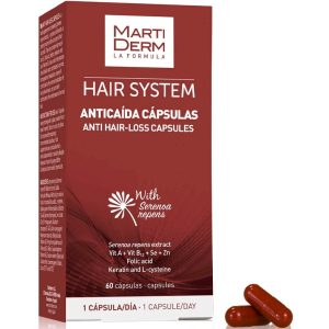Martiderm - Hair system 3gf oral capsules for hair loss 60capsules