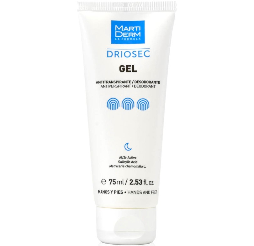 Martiderm - Driosec gel hand and foot antiperspirant and deodorant 75ml