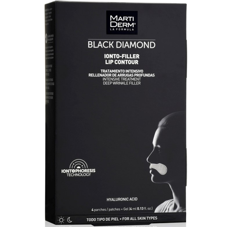 Martiderm - Black diamond ionto-lift lips contour deep wrinkles 4 patches
