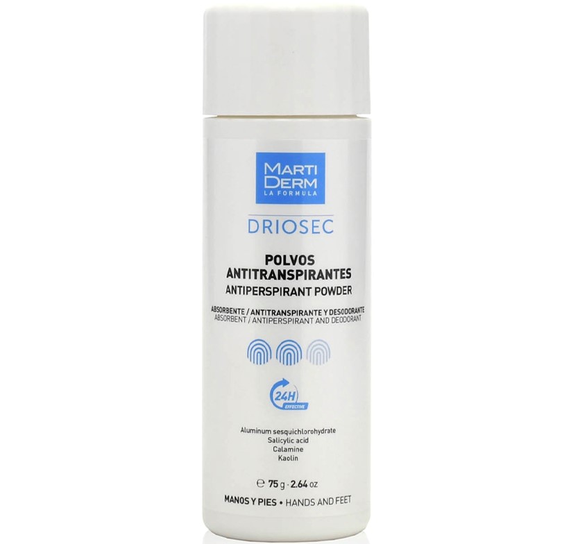 Martiderm - Driosec antiperspirant deodorant powder for hands and feet 75g