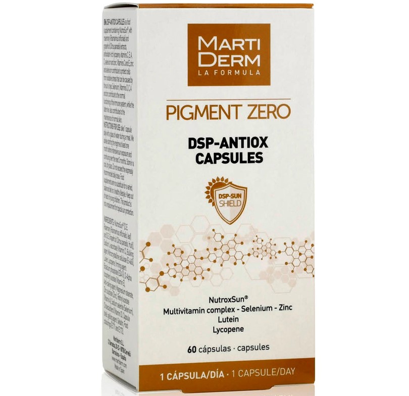 Martiderm - Pigment zero dsp-antiox food supplement 60 capsules