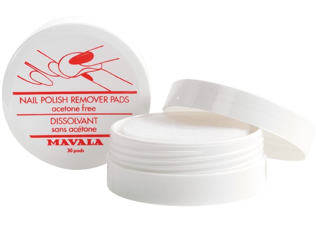 Mavala - Nail polish remover pads acetone free 30units