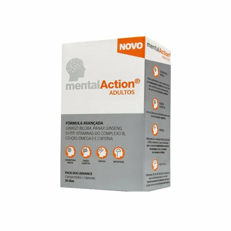 Mental Action - Cerebral tonic for adults 30cp+30cap