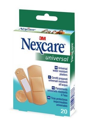 Nexcare - Universal band aid water resistant with mutiple sizes 20 units