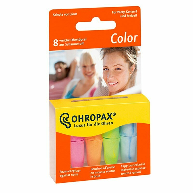 Ohropax - Color foam ear plugs 8 units
