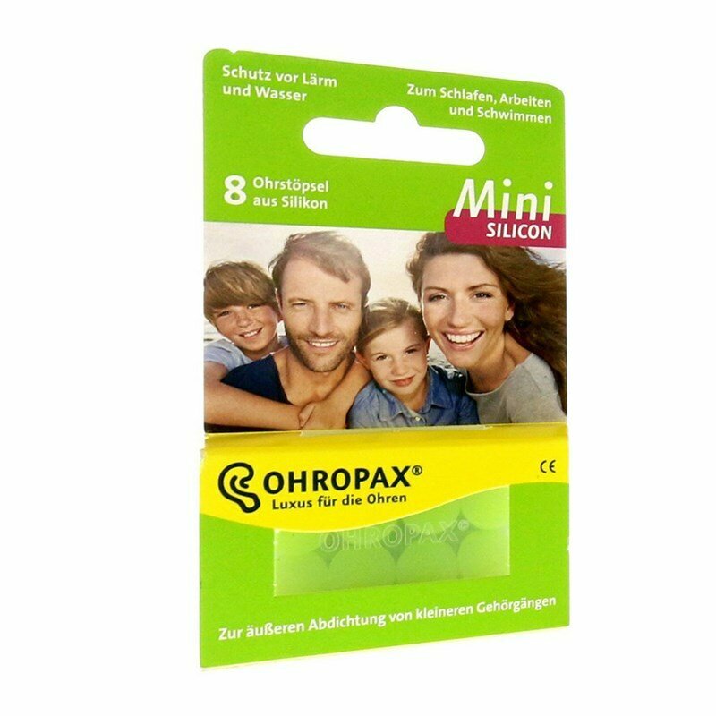 Ohropax - Silicon mini earplugs for small ear canals 8 units