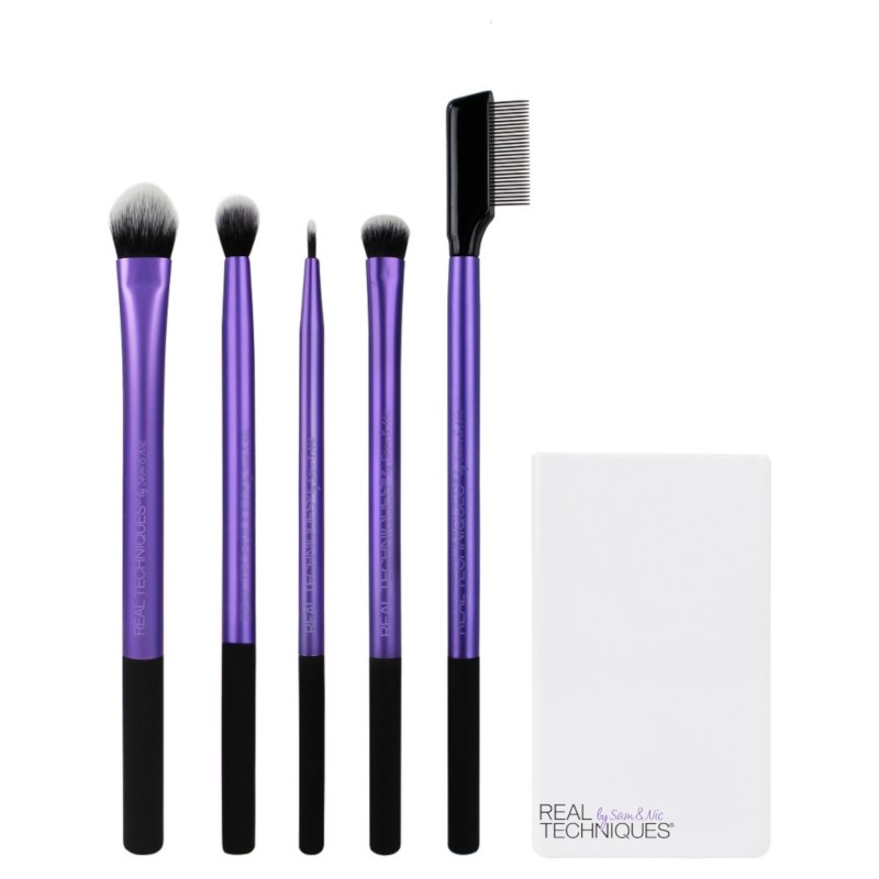 Real Techniques - Enhanced eye set: brushes + brush cup