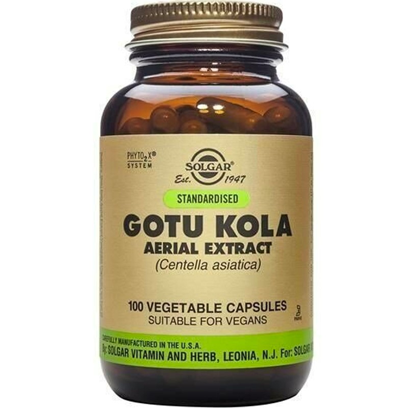 Solgar - Gotu-kola centella asiatica food supplement 100capsules