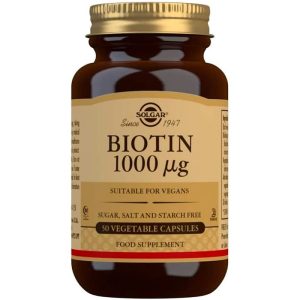 Solgar - Biotin 1000mcg food supplement 50capsules