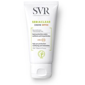 SVR - Sebiaclear spf 50 cream high sun protection for oily skin prone to acne 50ml