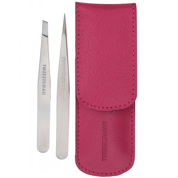 Tweezerman - Petite tweeze set with pink case