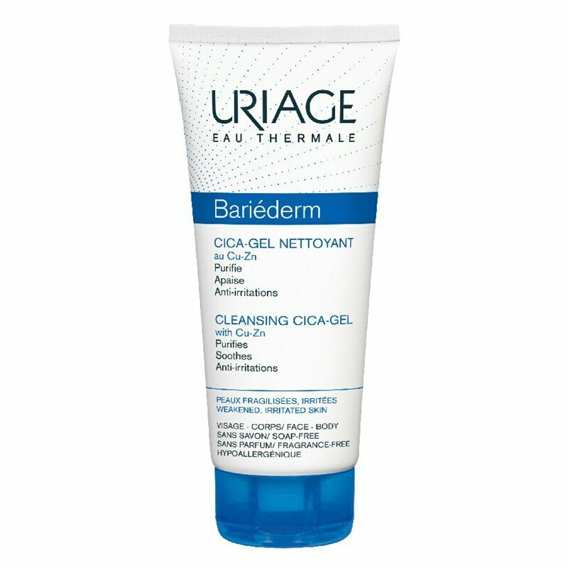 Uriage - Bariéderm cleansing cica gel with cu-zn for damaged skin 200ml