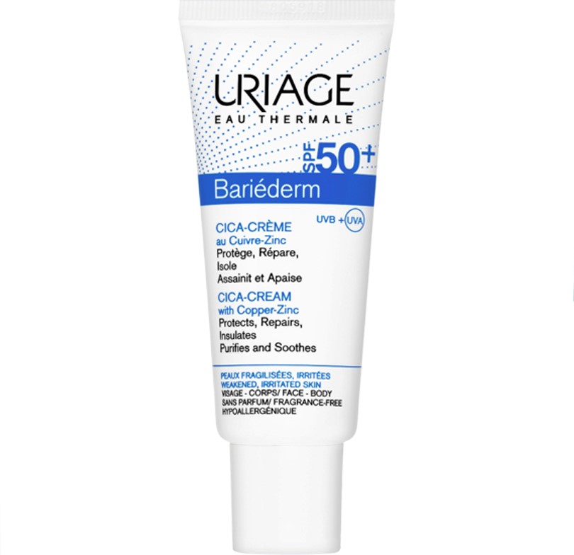 Uriage - Bariéderm cica-cream with cu-zn spf50+ 40ml