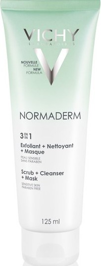 Vichy - Normaderm 3-in-1 scrub cleansing cream and mask 125ml