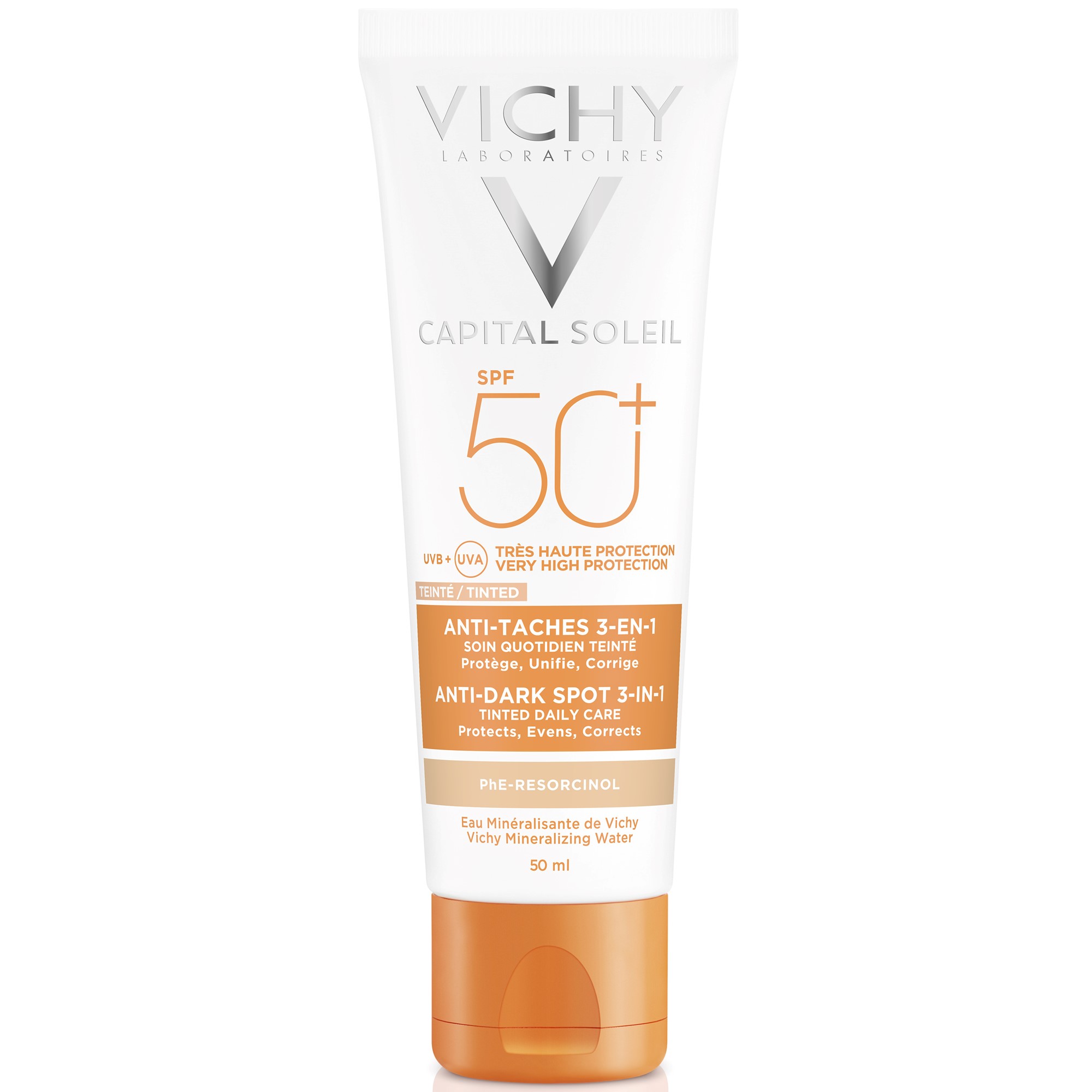 Vichy - Capital soleil spf50 anti dark-spots tinted sun protection cream 50ml