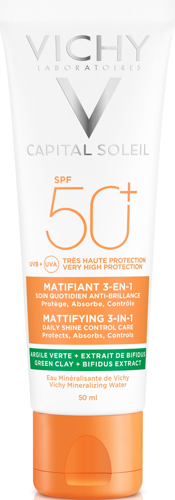 Vichy - Capital soleil mattifying 3 in 1 sunscreen spf50+ 50ml