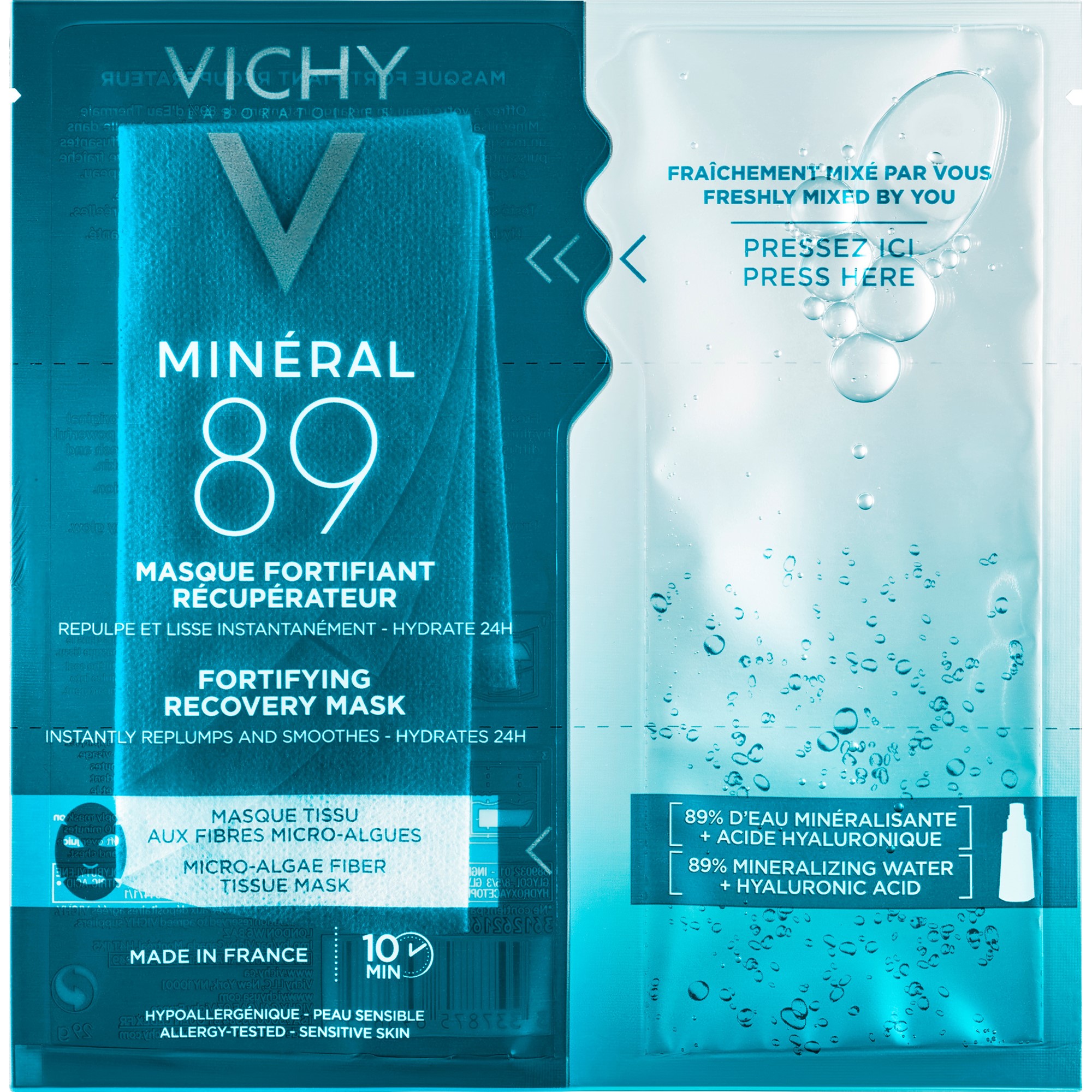 Vichy - Mineral 89 fortifying recovery tissue mask 29g