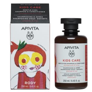 Apivita - Kids shampoo & conditioner with pomenegrate & honey 250ml