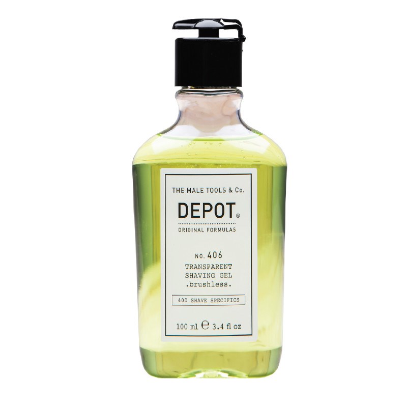 Depot - No. 406 transparent shaving gel 100ml