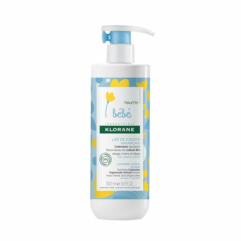 Klorane - Klorane baby non-rinse cleansing milk 500ml
