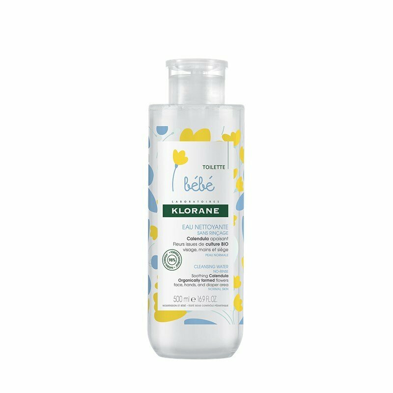 Klorane - Klorane baby cleansing micellar water no-rinse formula 500ml