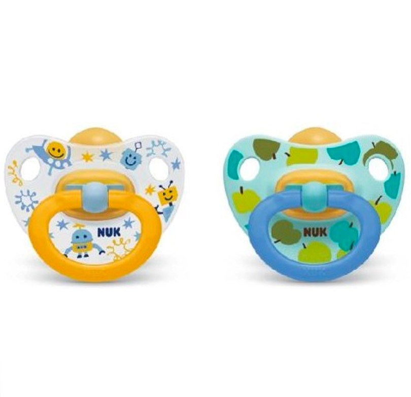 Nuk - Classic happy days kids soother latex 0-6m 2units assorted colors