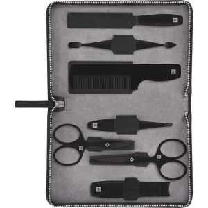 Zwilling - Twinox m nail & beard set black edition 7pcs.