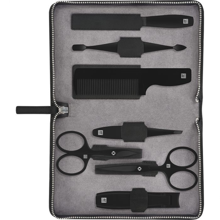 Zwilling - Twinox m nail & beard set black edition 7pcs.